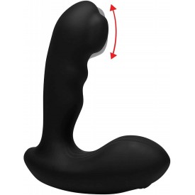 Черный стимулятор простаты Alpha-Pro 7X P-Milker Silicone Prostate Stimulator with Milking Bead